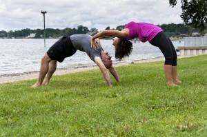 Aimee & Tim Playing at Yoga